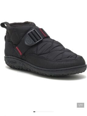 Chaco Ramble Black Puff Cinch Kids Shoes Slipper Bootie Size One NWT